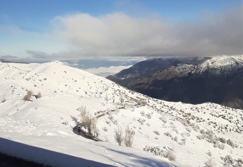 Day Trip to the Andes Mountains, west of Santiago.