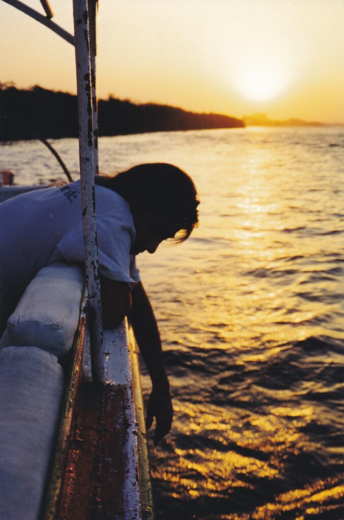 #32. Felucca Boat on the Nile River, Cairo, Egypt (1999 Film Photo)